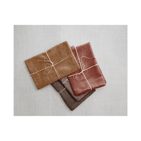 Zestaw 4 serwetek tekstylnych z domieszką lnu Really Nice Things Red Gradient, 43x43 cm-image-2