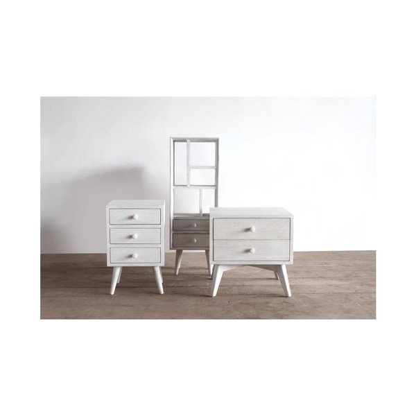 Biblioteczka Preston Rustic White-image-2