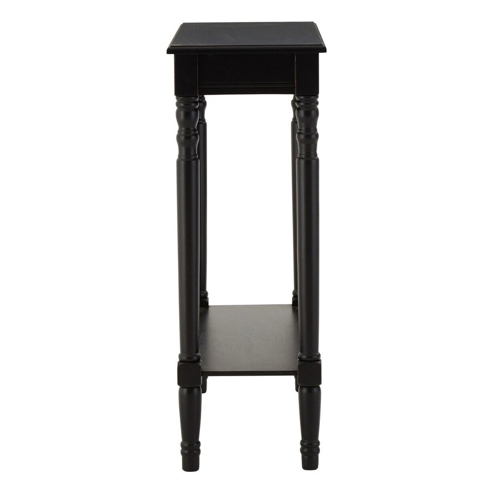 Czarna konsola z litego drewna sosnowego 30x80 cm Heritage – Premier Housewares (zdjęcie 7)