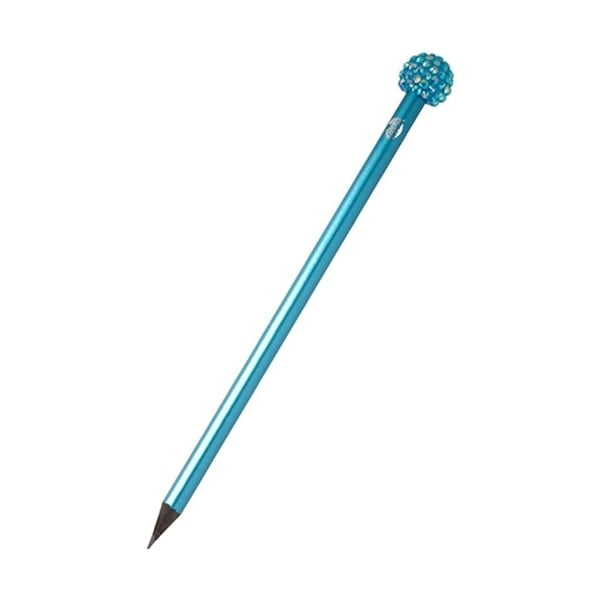 Niebieski ołówek z błyszczącymi kamyczkami TINC
