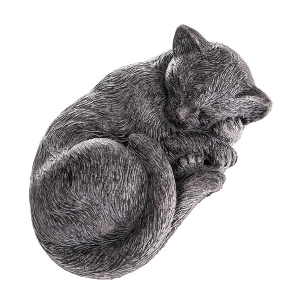 Szara dekoracja Dakls Sleeping Kitten