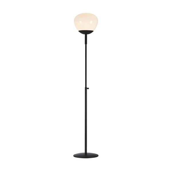 Czarna lampa stojąca Markslöjd Rise, wys. 151 cm