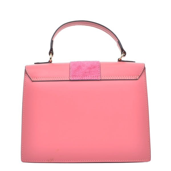 Różowa skórzana torebka Isabella Rhea, 22 x 27 cm-image-1