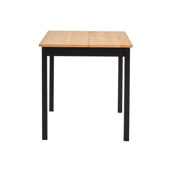 Stół z drewna sosnowego z czarną konstrukcją Bonami Essentials Sydney, 70x70 cm-image-2