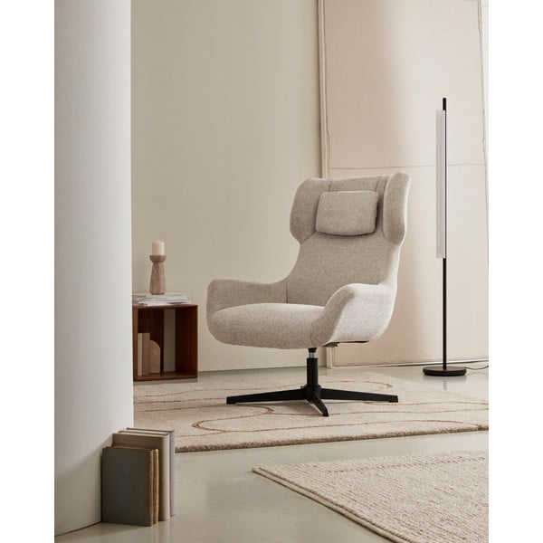 Beżowy fotel Zalina – Kave Home-image-1