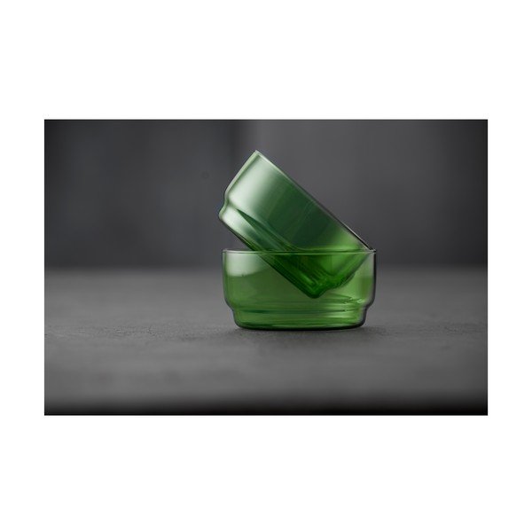 Zielone szklane miski zestaw 2 szt. 500 ml Torino – Lyngby Glas-image-3