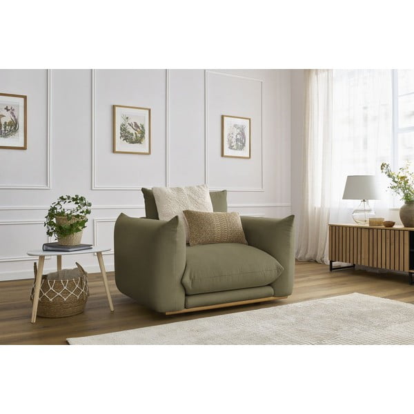 Jasnozielony fotel Ernest – Bobochic Paris-image-1