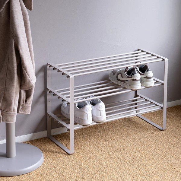 Szarobrązowa metalowa szafka na buty 70x48,5x29 cm Rex – Spinder Design-image-2