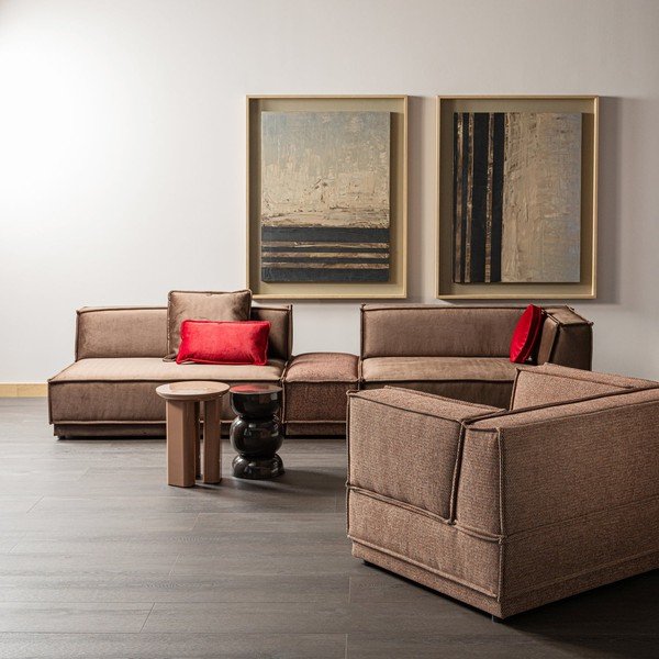 Okrągły stolik z połyskiem ø 40 cm Orivo – WOOOD-image-1