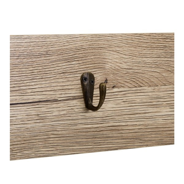 Czarny zestaw do przedpokoju w dekorze dębu – Casa Selección-image-2