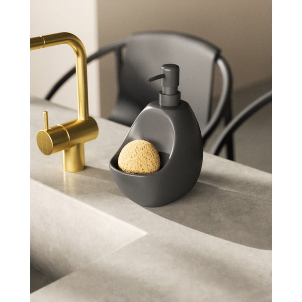 Czarny ceramiczny dozownik do mydła 590 ml Joey – Umbra-image-1