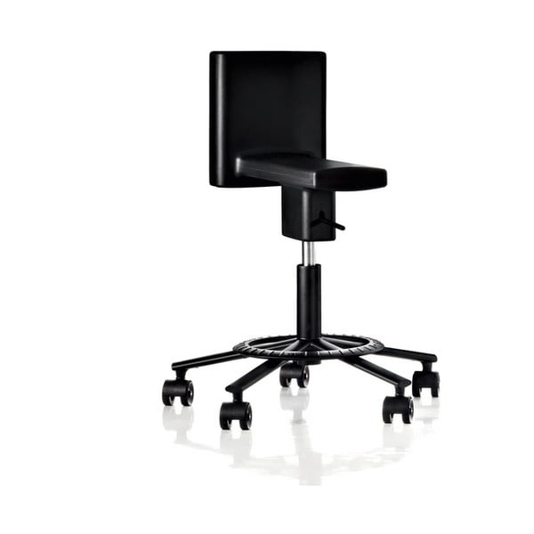 Czarne obracane krzesło biurowe Magis 360