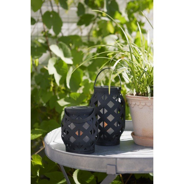 Czarny lampion Star Trading Flame Lantern, wys. 23 cm-image-2