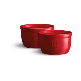 Zestaw 2 czerwonych ceramicznych kokilek Emile Henry N°10
