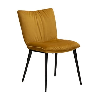 Żółte krzesło z aksamitnym obiciem DAN-FORM Denmark Join