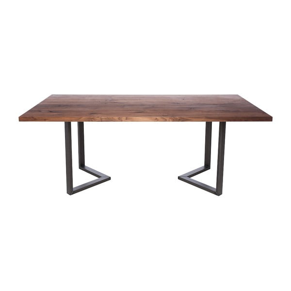 Stół do jadalni z drewna orzecha czarnego Fornestas Fargo Cepheus, długość 180 cm-image-1