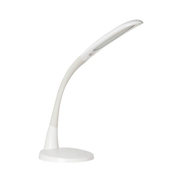 Biała lampa stołowa z LED SULION Sagan