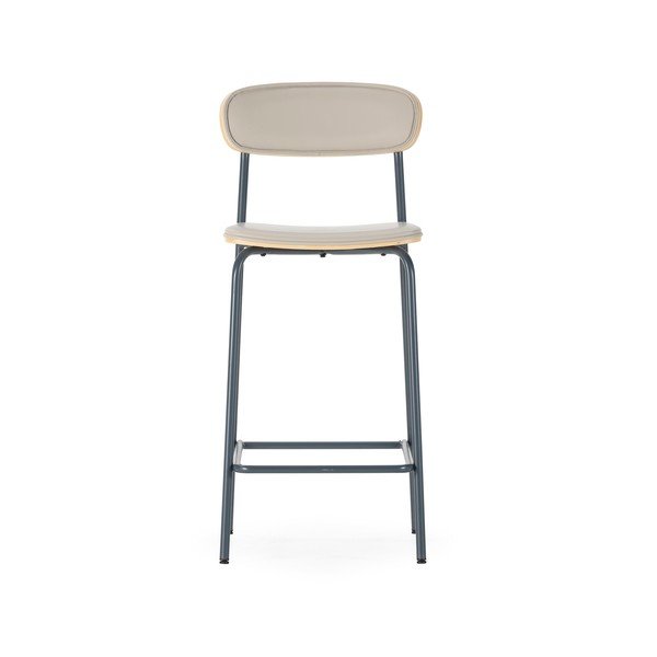 Beżowe tapicerowane hokery zestaw 2 szt. (wysokość siedziska 65,5 cm) Saula – Marckeric-image-2