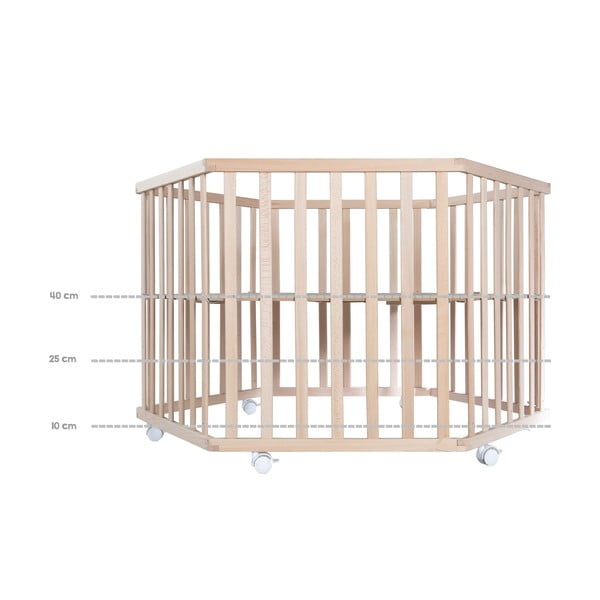 Kojec dla dzieci z litego drewna bukowego 119x104 cm – Roba-image-4