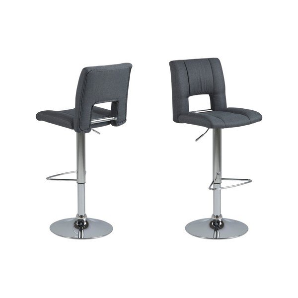 Zestaw 2 ciemnoszarych hokerów Actona Wilma Barstool-image-3