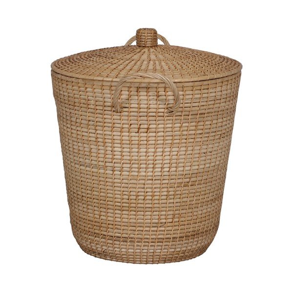 Rattanowy kosz z pokrywką WOOX LIVING Ratta-image-3