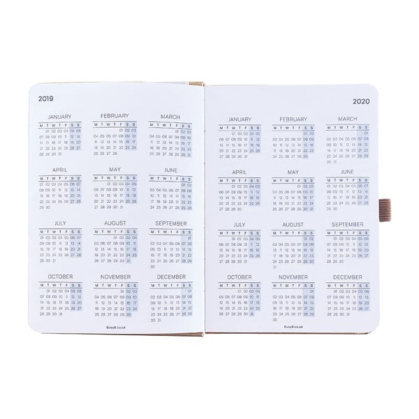 Kalendarz na rok 2019 z karteczkami samoprzylepnymi Busy B Goals-image-3