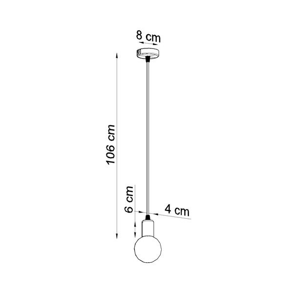 Biała lampa wisząca Sollux Bombilla-image-3