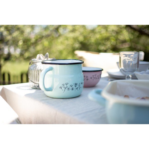 Miętowy emaliowany dzbanek Orion Meadow, 1,2 l-image-3