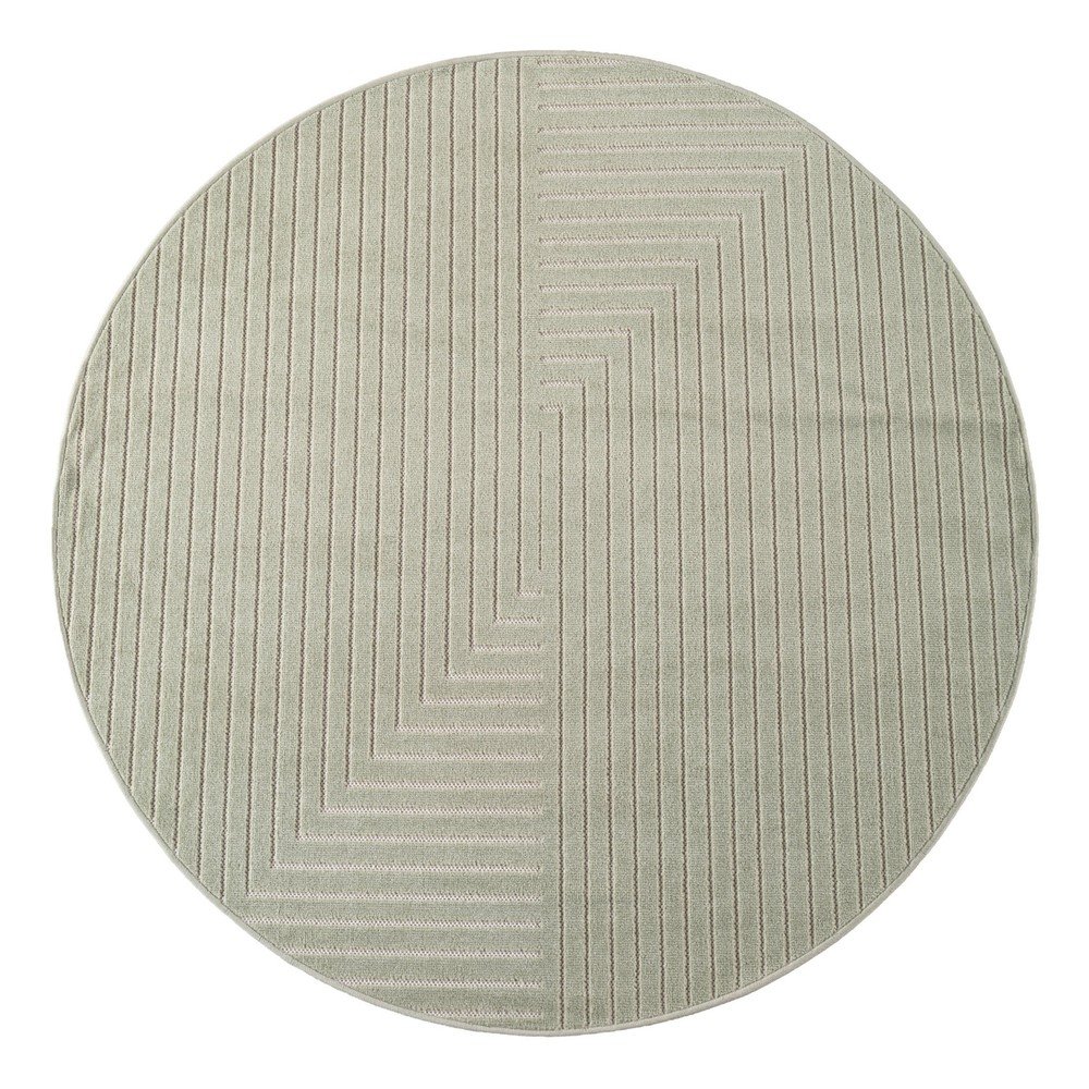 Zielony okrągły dywan odpowiedni na zewnątrz ø 160 cm Nova 1202 – Ayyildiz Carpets