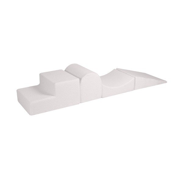 Biały piankowy plac zabaw 4 szt. wysokość 30 cm 45x193 cm – Meowbaby