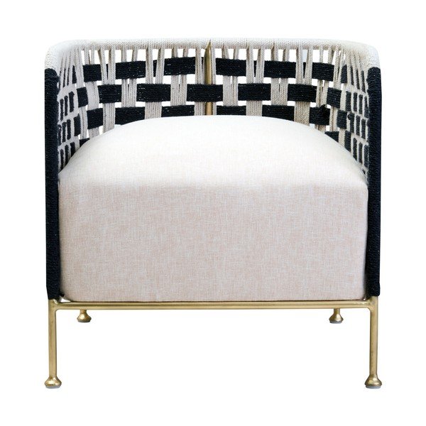 Czarno-biały fotel Satna – Premier Housewares-image-2