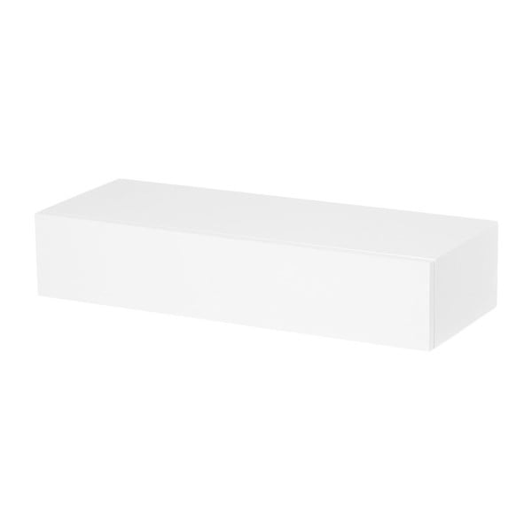 Biały wiszący stolik z szufladą Furniteam Design