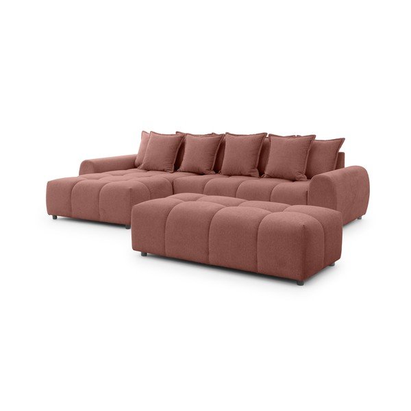 Podnóżek w kolorze terakoty Albane  – Ropez-image-4