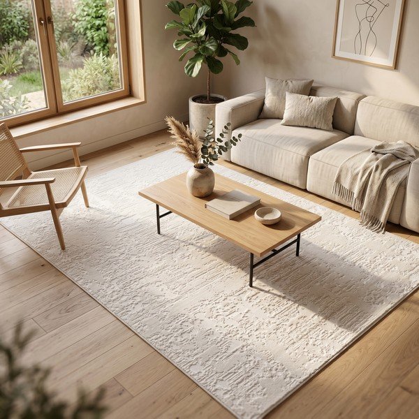 Kremowy dywan 160x230 cm Celeste – ESTE-image-1