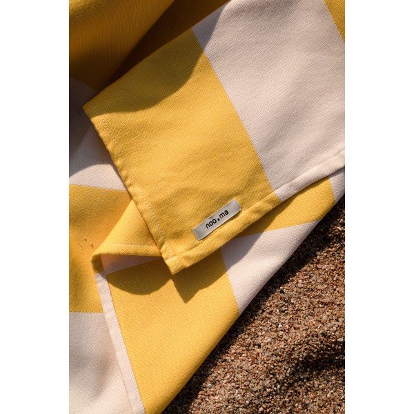 Żółty bawełniany ręcznik plażowy 100x160 cm Su – noo.ma-image-2