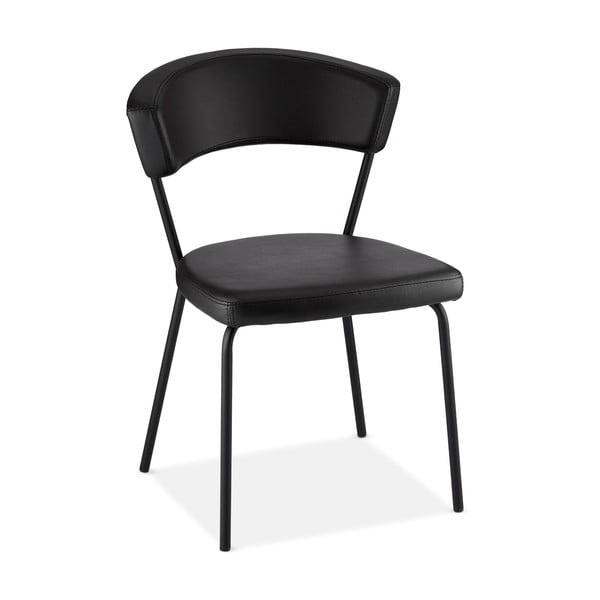 Czarne krzesła zestaw 4 szt. Preben – Furnhouse