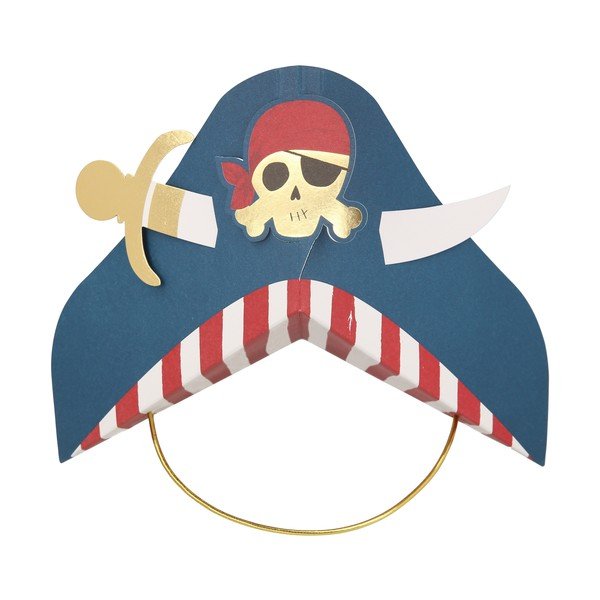 Papierowe czapeczki zestaw 8 szt. Pirate – Meri Meri-image-2