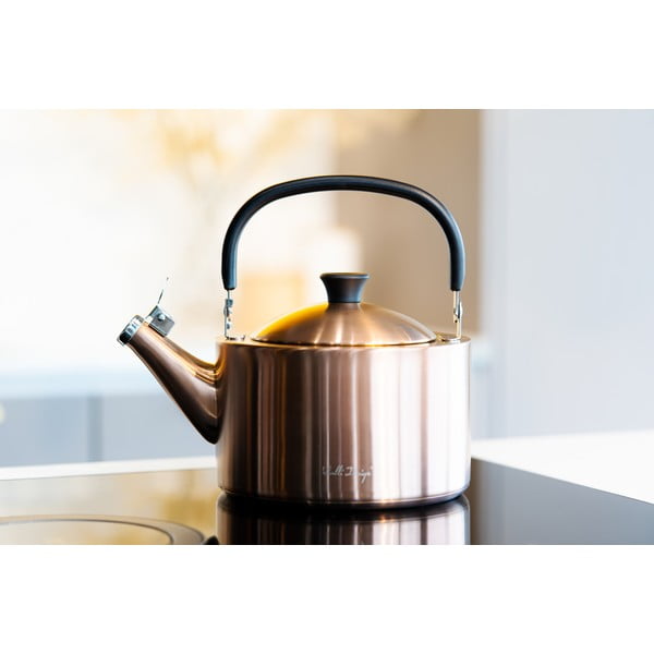 Czajnik ze stali nierdzewnej w kolorze miedzi 1,5 l Diamante – Vialli Design-image-1