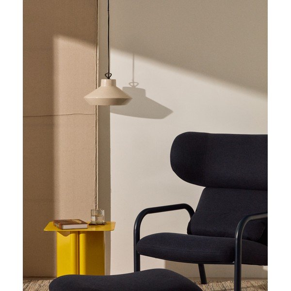 Beżowa lampa wisząca z ceramicznym kloszem ø 31 cm Portol – Kave Home-image-1