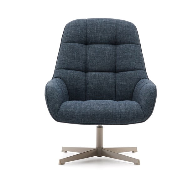 Szaroniebieski obrotowy fotel Jaspe – Kave Home-image-2