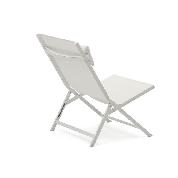 Biały metalowy fotel ogrodowy Canutells – Kave Home-image-3