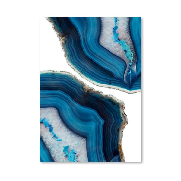 Plakat Americanflat Blue Agate, 30x42 cm