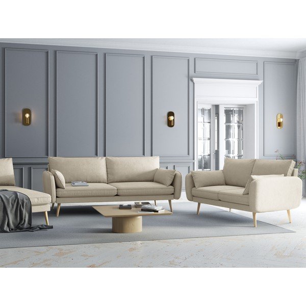Beżowa sofa Kooko Home Lento, 228 cm-image-1