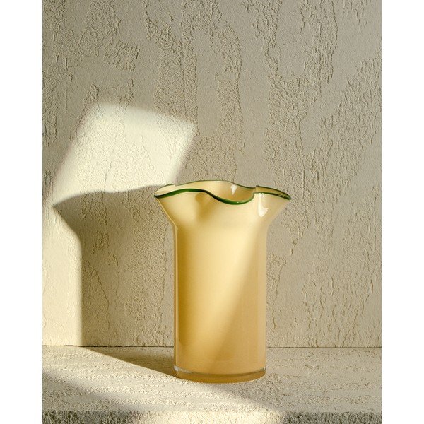 Żółty szklany wazon (wysokość 31 cm) Endasi – Kave Home-image-1