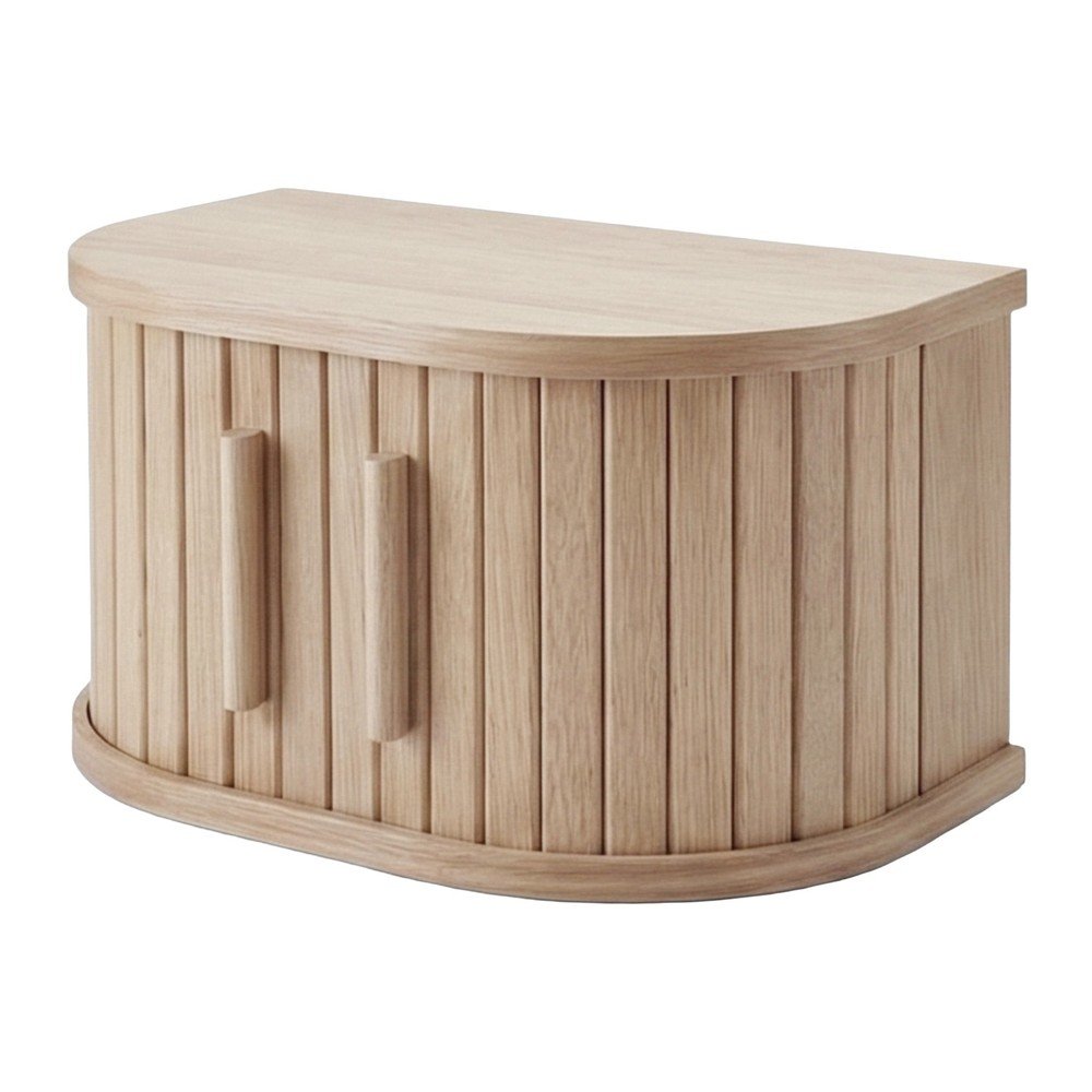 Szafka nocna w dekorze dębu wisząca/z półką w jasnym naturalnym kolorze Meta – Unique Furniture