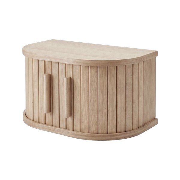 Szafka nocna w dekorze dębu wisząca/z półką w jasnym naturalnym kolorze Meta – Unique Furniture