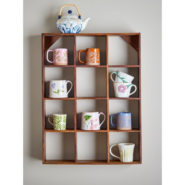 Wielopoziomowa półka z drewna z recyklingu w naturalnym kolorze 53 cm Tilo – Bloomingville-image-1