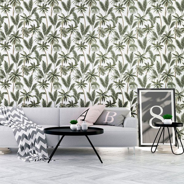 Ścienna naklejka dekoracyjna Ambiance Leaves, 60x60 cm-image-1