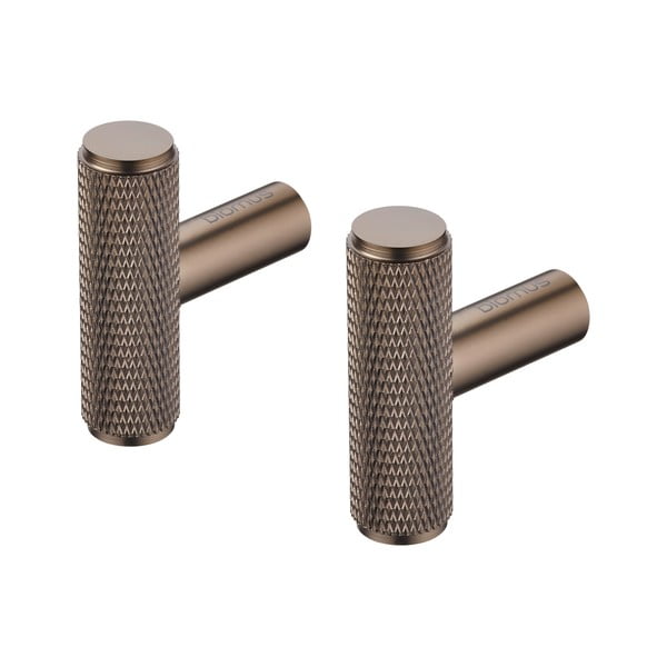 Szare ścienne metalowe haczyki zestaw 2 szt. Rof – Blomus