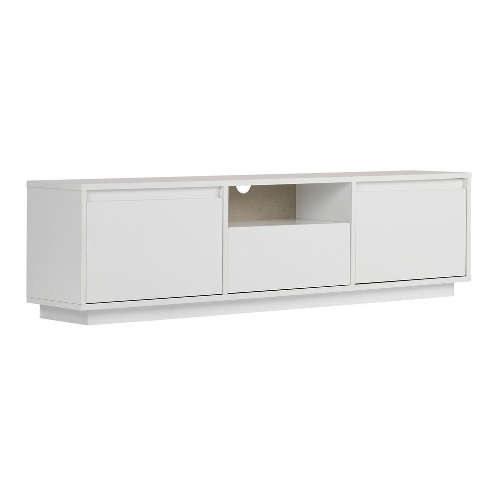 Biała szafka pod TV 160x42x30 cm Sentinel – Kalune Design